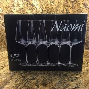 Wine glasses 6pcs NEW IN BOX